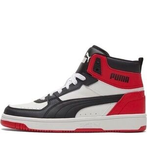 Puma Rebound Joy “High Risk Red” 8 Mens Black White Sneakers Basketball Shoes